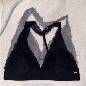 VS Pink lacy bralettes